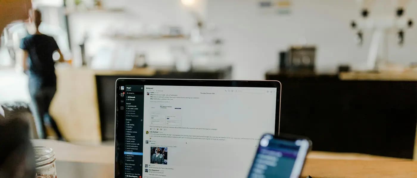 Using a smartphone and laptop together for doctor marketing services